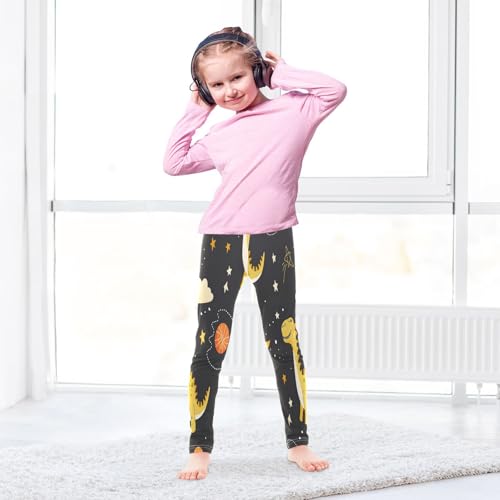 Bolaz Toddler Girls Leggings Printed Yoga Pants Leggings Dinosaur Play Basketball for Kids4