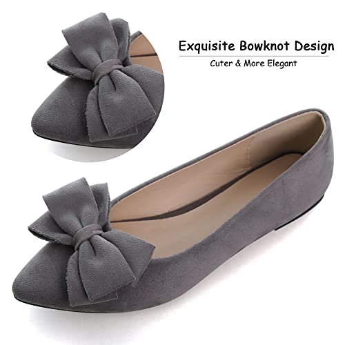 Image of Dear Time Women's Ballet Flats Dress Ballet Shoes Slip on for Office Work Comfortable Shoes