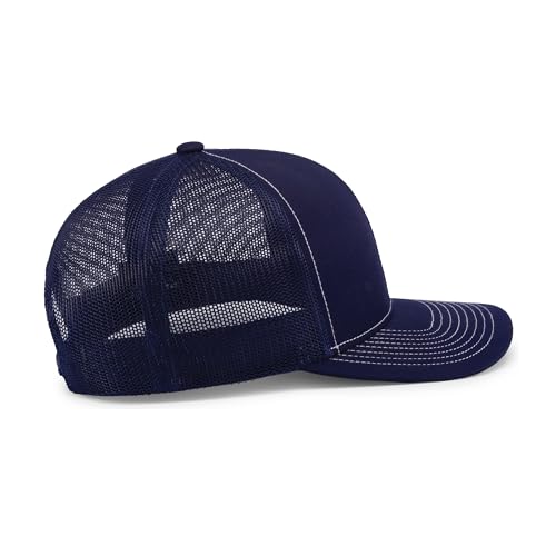 Image of Pacific Headwear Contrast Stitch Trucker Snapback