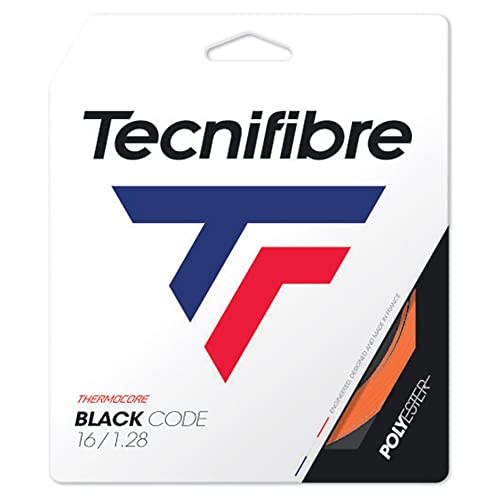 Tecnifibre Black Code Saitenset 12,2m-Orange Tennissaite, 1.28