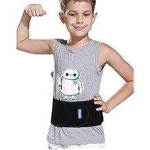 WENDYWU Kids Adjustable Waist Belt Brace Support Ballet Dance Protector Abdominal Band for Back Black