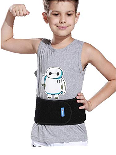 Wendywu Kids Adjustable Waist Belt Brace Support Ballet Dance Protector Abdominal Band For Back (Black) #TOP6