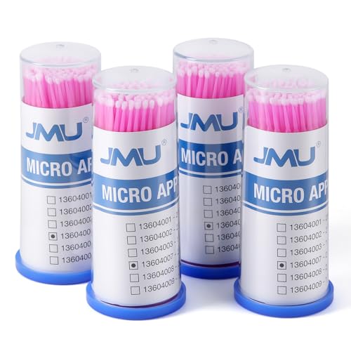 Image of JMU 400pcs Dental Micro Applicators Brushes, Fine, Pink