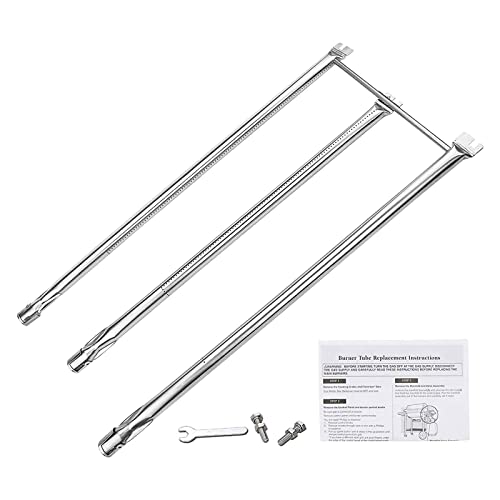 Denmay 71CM 7508 Brûleur à Gril Gaz pour Weber Spirit E/S 310 320 (avec Boutons de brûleur latéral) Spirit 700,Weber 900