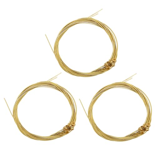 3セット6ギター弦交換、アコースティックギター弦、アコースティックギター用銅線弦