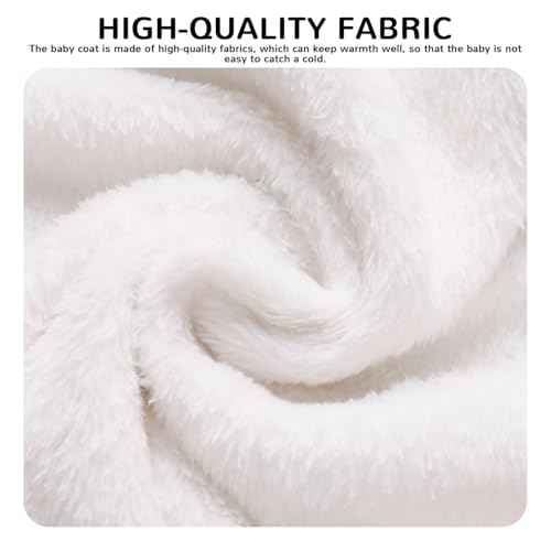 Image of Baby Girl Winter Fleece Coat Toddler Boy Jacket Infant With Hood Warm Outerwear