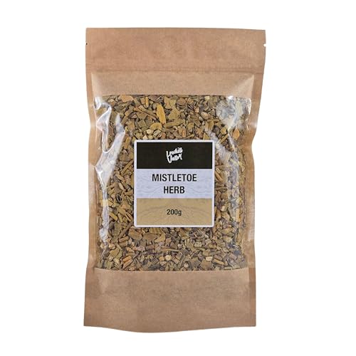 Lowhill Valley Mistletoe Herb - Herbal Tea - Cut and Dried Viscum Album - Blood Pressure, Performance & Relaxation Support - Handpicked - 100% Natural - 200g