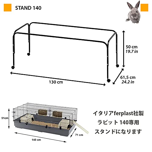 Ferplast Ständer Ferplast STAND 140 Metall Gestell Räder für Käfig Rabbit 140 Nagetiere