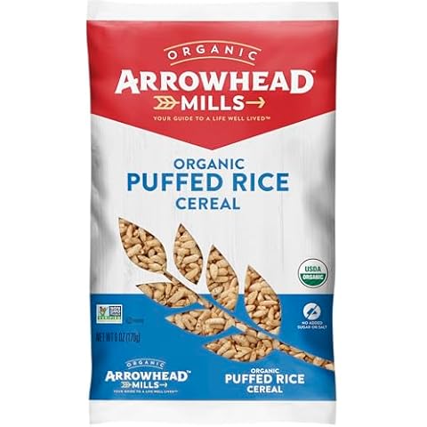 Arrowhead Mills Puffed Rice Cereal, 6 oz Bag (Pack of 2) Cover
