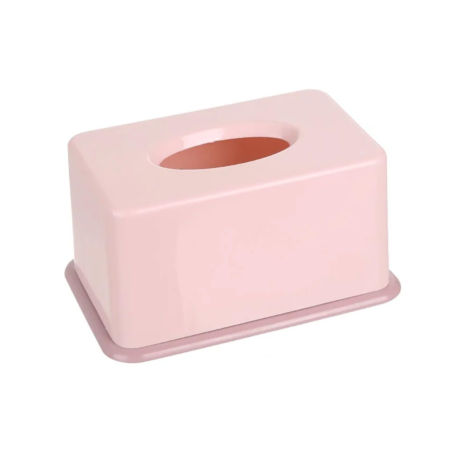 Tissue Box Plastic Tissue Box Wet Tissue Holder Cover Wipes Paper Tissue Paper Storage Box Paper Towel Dispenser Home Napkin Organizer(Pink)