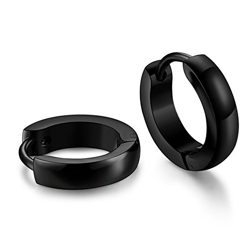 Jstyle Stainless Steel Mens Womens Hoop Earrings Huggie Ear Piercings 12Mm #TOP2