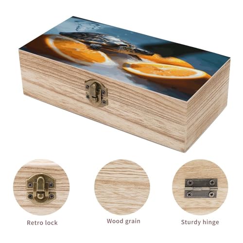 Boîte en bois rétro décoration originale pour un cadeau mémorable