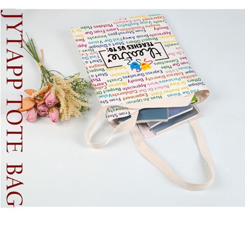 JYTAPP Drama Theater Gift Theatre Life Gift Theatre Teaches Us Canvas Tote Bag Musical Lover Gift Theatre Actor Actress Gift3