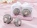 Kate Aspen Little Peanut Ceramic Elephant Salt and Pepper Shakers, Gray