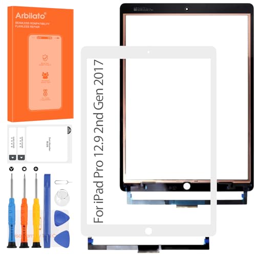 Screen for iPad Pro 12.9 2 2nd Gen 2017 Screen Replacement for iPad Pro 12.9 2nd Gen Tablet Touch Screen A1670,A1671 Touch Digitizer Repair Parts(Black No LCD (White)