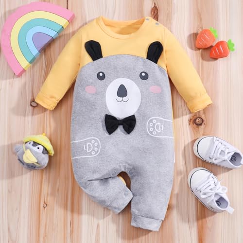 2-Pack Baby Boys Girls Clothes Newborn Cartoon Dinosaurs Print Long Sleeve Romper Animals Onesie3