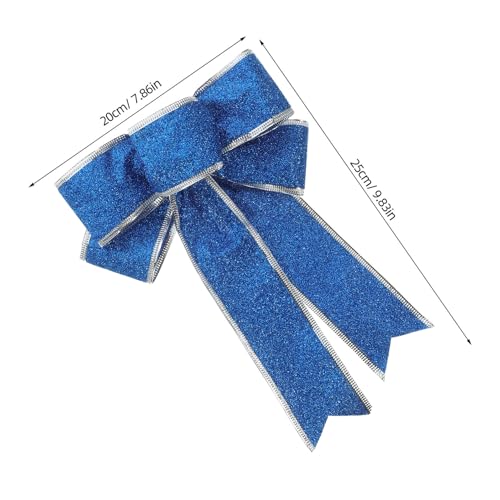 Lazo decorativo de Navidad WOONEKY para decorar árboles sin perder el brillo 3