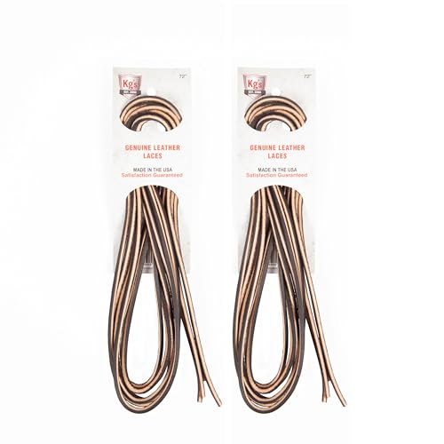 Kgs Genuine Leather Laces Tough & Long-Lasting Shoe Laces for Adults & Boots