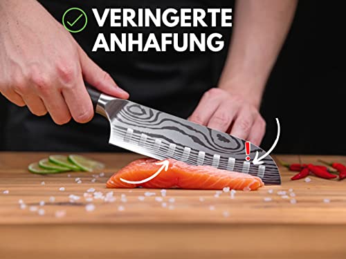 Sushi-Messer und Santoku-Messer von Hannah’s Homebrand – 18 cm Klinge