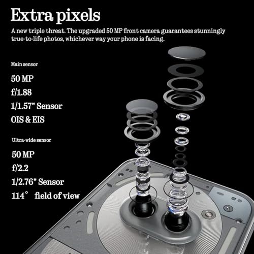 Nothing Phone (2a) Plus Smartphone, MTK 7350 Pro 50 MP Triple Camera, 6.7" 120 Hz AMOLED Display, 5000mAh 50W Fast Charge NFC 12 GB+256 GB Black