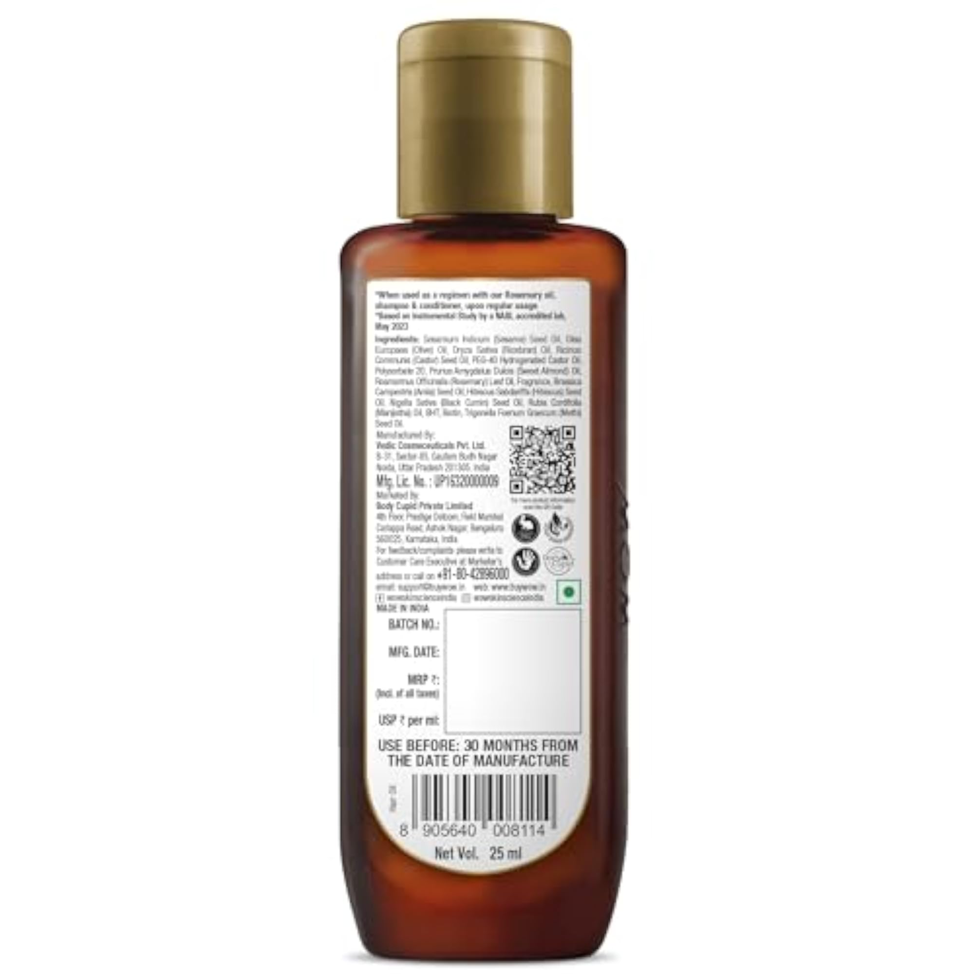 WOW Skin Science Rosemary Hair Growth Oil