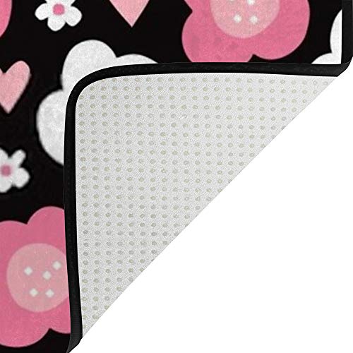 Tapis corail en velours ultra doux, grand format polyester et coton lavable - 5