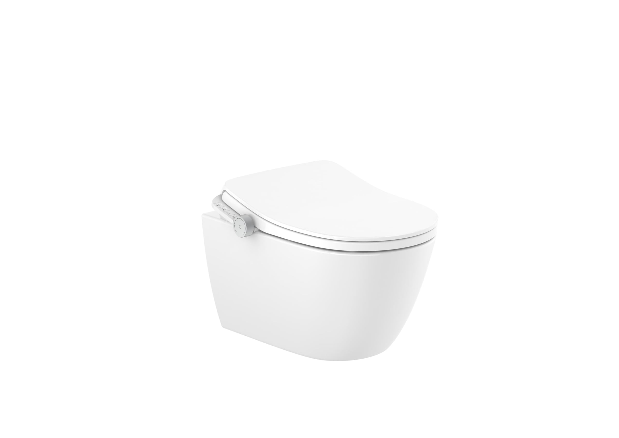 Roca A803150S01 - In-Wash® Ona - Smart toilet zawieszony Rimless z wyjściem do ściany. Obejmuje pokrywę i siedzisko. Potrzebujesz gniazda sieciowego.