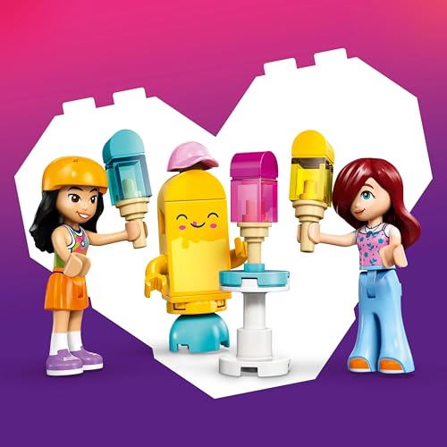 Image of LEGO Friends Ice Cream & Balloon Stand - Pretend Play Toy - 2 Minidolls, Balloons and Bike - 42692