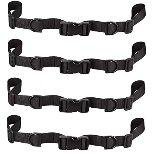 HOUSON Pack of 4 Adjustable Chest Strap Backpack Accessories, Classic Style, Type 2 Color, Solid Pattern, Plastic Material, Buckle Fastener, 0.16kg, Suitable for Hiking, Camping, Cycling