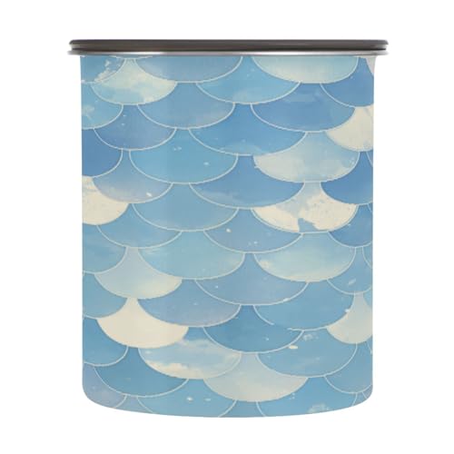 Envase de café ATTX 900 ml acero inoxidable azul