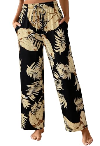 Image of X-Image Women Comfy Casual Pajama Pants with Pockets & Drawstring