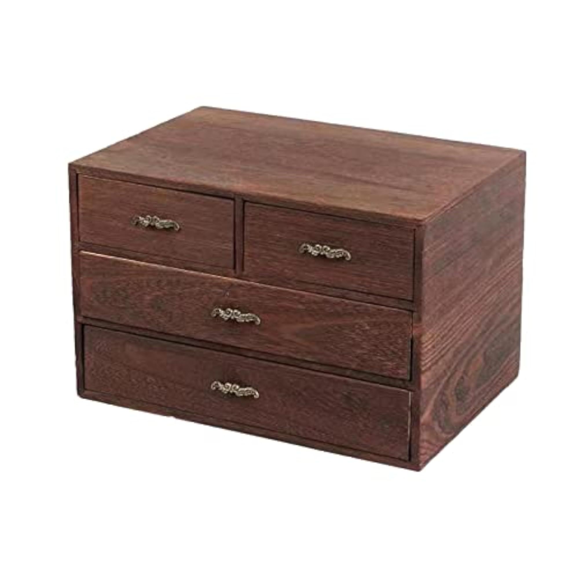 Wooden Storage Box Jewelry Gift Drawer Chest Organizer
