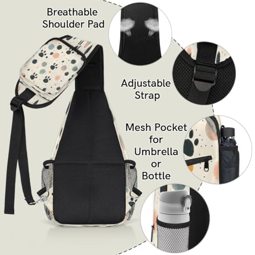 Mochila sling unisex para viaje y senderismo miniatura 4