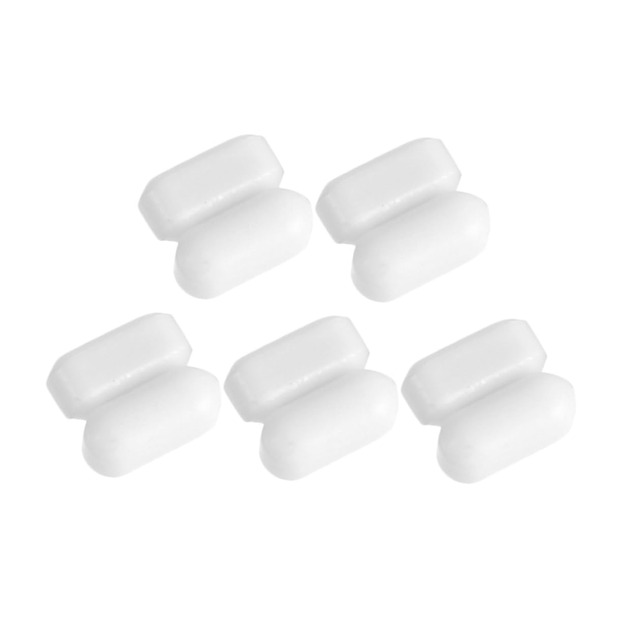 Lot de 10 Tiges D’agitation Magnétiques en Ptfe Blanches, Cylindriques, Mélangeur Magnétique pour Laboratoire, Résistance Haute Température, Agitateur Liquide Professionnel