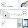 Daisypower Dry Vent Window Kit, Adjustable Window Vent Kit with Outdoor Dryer Vent Cover,4 Inch Hood for Exhaust Ventilation