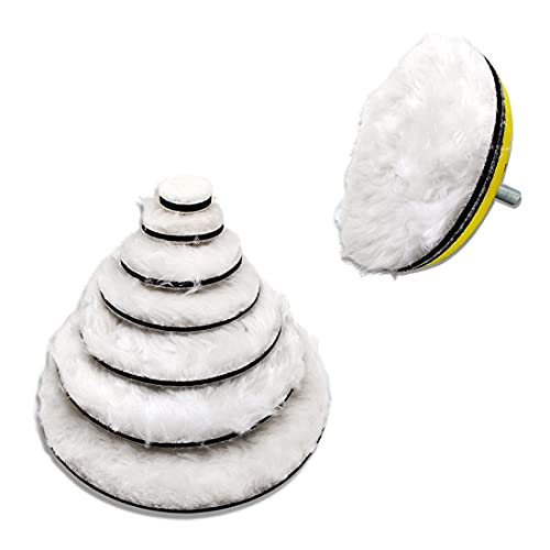 Image of DIY Crafts 1-7 inchinch Felt Pad For Car Polishing Soft Auto-Stick Pad Buffing Cleaning Polisher Industry Furniture Glass Steel Tableware Precise Instrument Marble (4 Pcs, 3 inch inch Fur Felt Pad Only)