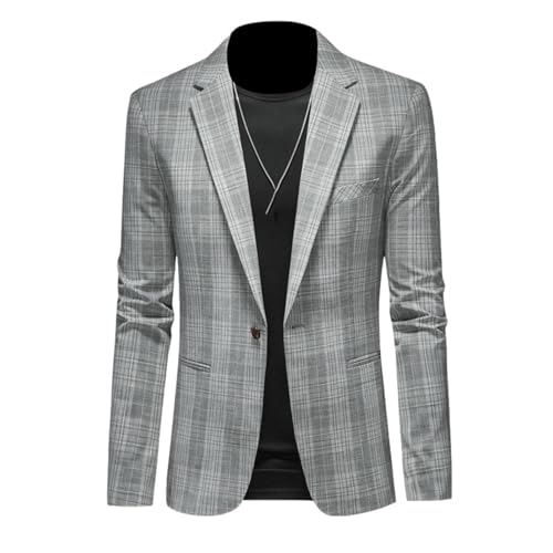 Men's Four Seasons Casual Plaid Blazer