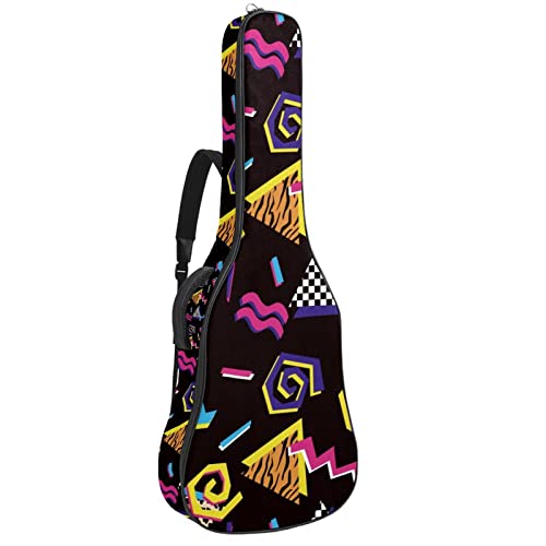 Sac à dos guitare acoustique contre la pluie housse rembourrée à motif rigolo pour ado