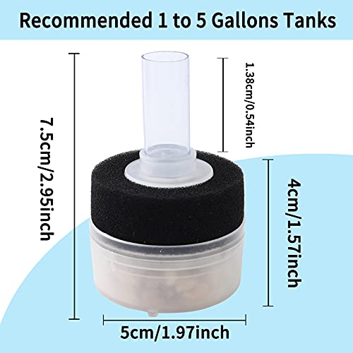 Image of 4PCS Air Driven Bio Filter Sponge Aquarium Filter, Bio Sponge Filter, Aqua Flow Sponge, Air Pump Driven, for Breeding Fry Betta Shrimp Fish Tank Aquarium