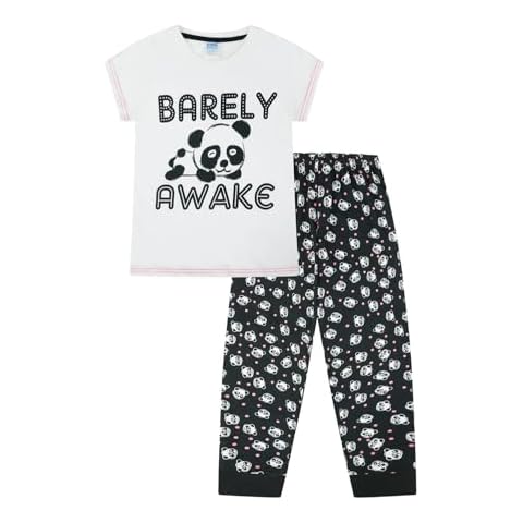 Girls Barely Awake Panda Pyjamas Set Cover