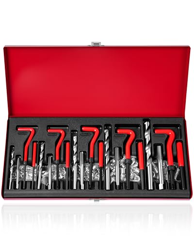 DAYUAN 131-tlg Gewinde Reparatur Satz Bohrer Sleeves Helicoil Auto Motor M5 M6 M8 M10 M12 Gewindehüls
