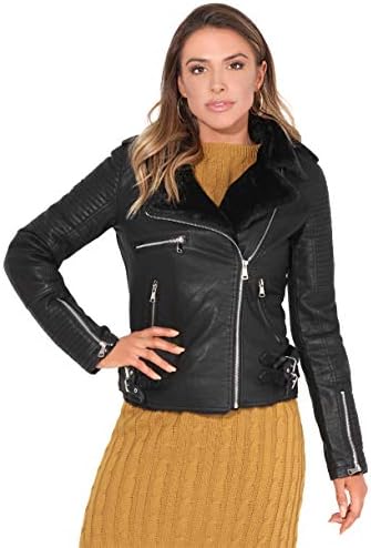 biker jacket with fur inside