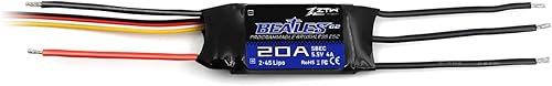Miniatura 2 de Beatles G2 20A ESC con salida SBEC 4A5.5V para avión RC de ala fija 2-4S o proyecto de bricolaje necesita controlador electrónico de velocidad..