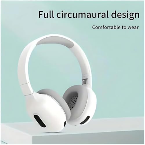 Image of Max Pro Wireless Over-Ear Headphones, Bluetooth 5.0, Up to 30 Hours Battery, Built-in Microphone, 3.5 mm Audio Jack, Foldable Adjustable Headband