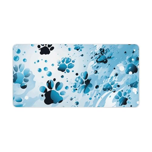Tapis de souris antidérapant grand format 60 x 30 cm avec base caoutchouc