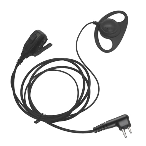Auriculares de 2 pines PTT compatibles con Motorola BPR40 y CP200