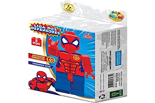 Boneco de Montar Mini Defensor Vermelho, GGB Plast