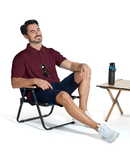 LLdress Men's Polo Golf Shirt Short Sleeve T-Shirts Pique Collared Shirts with Pocket2