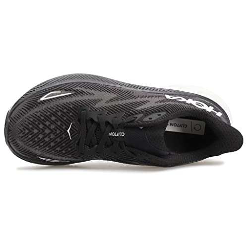 HOKA Hoka Men's Clifton 9 Black/White 10.5 Medium