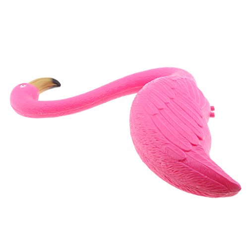 Flamenco rosa independiente con estructura estable de plástico para césped resistente 3